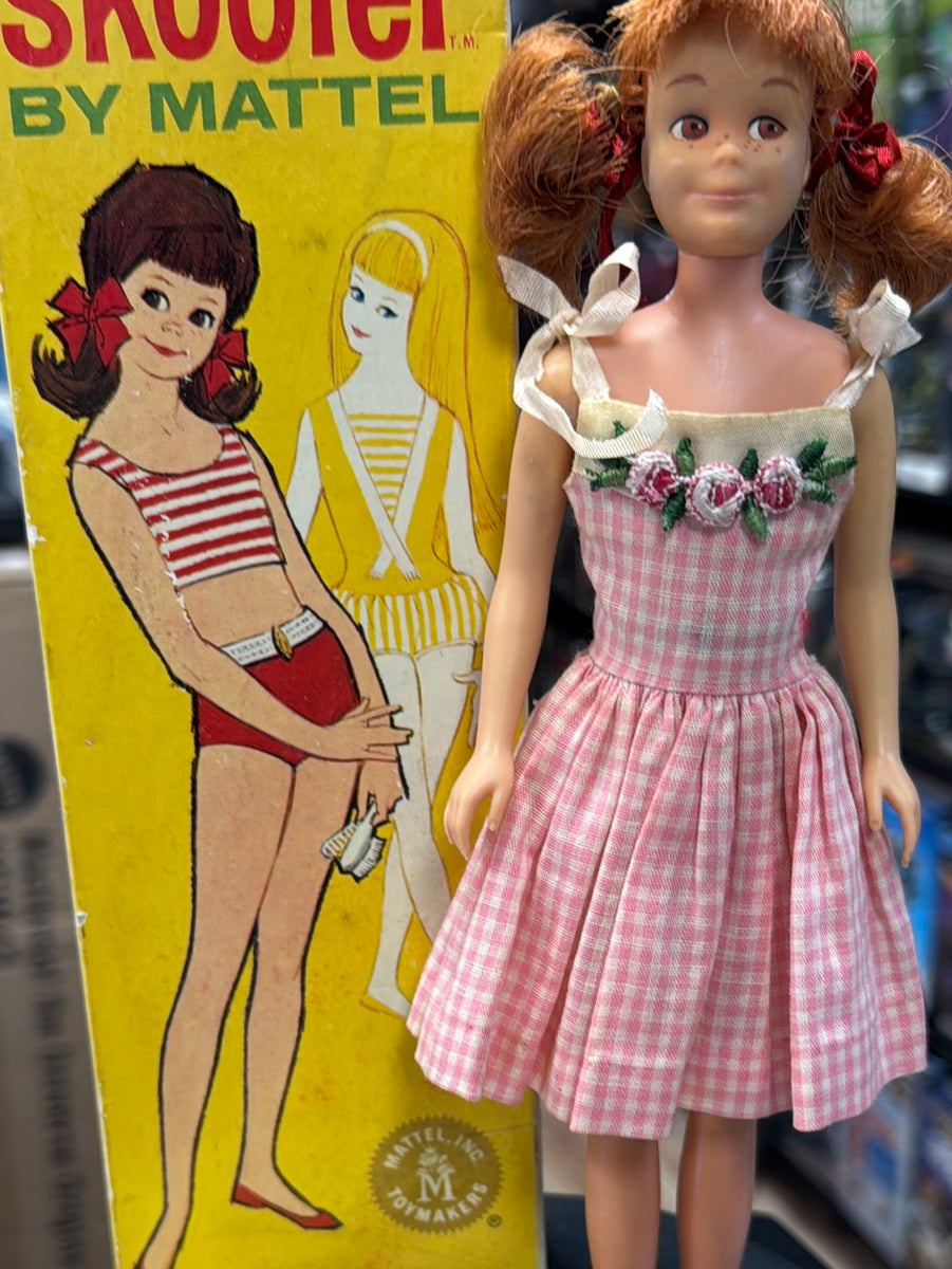 Barbie Skipper Vintage 1964 – Cheveux Roux Et Tenue D'origine – Mattel