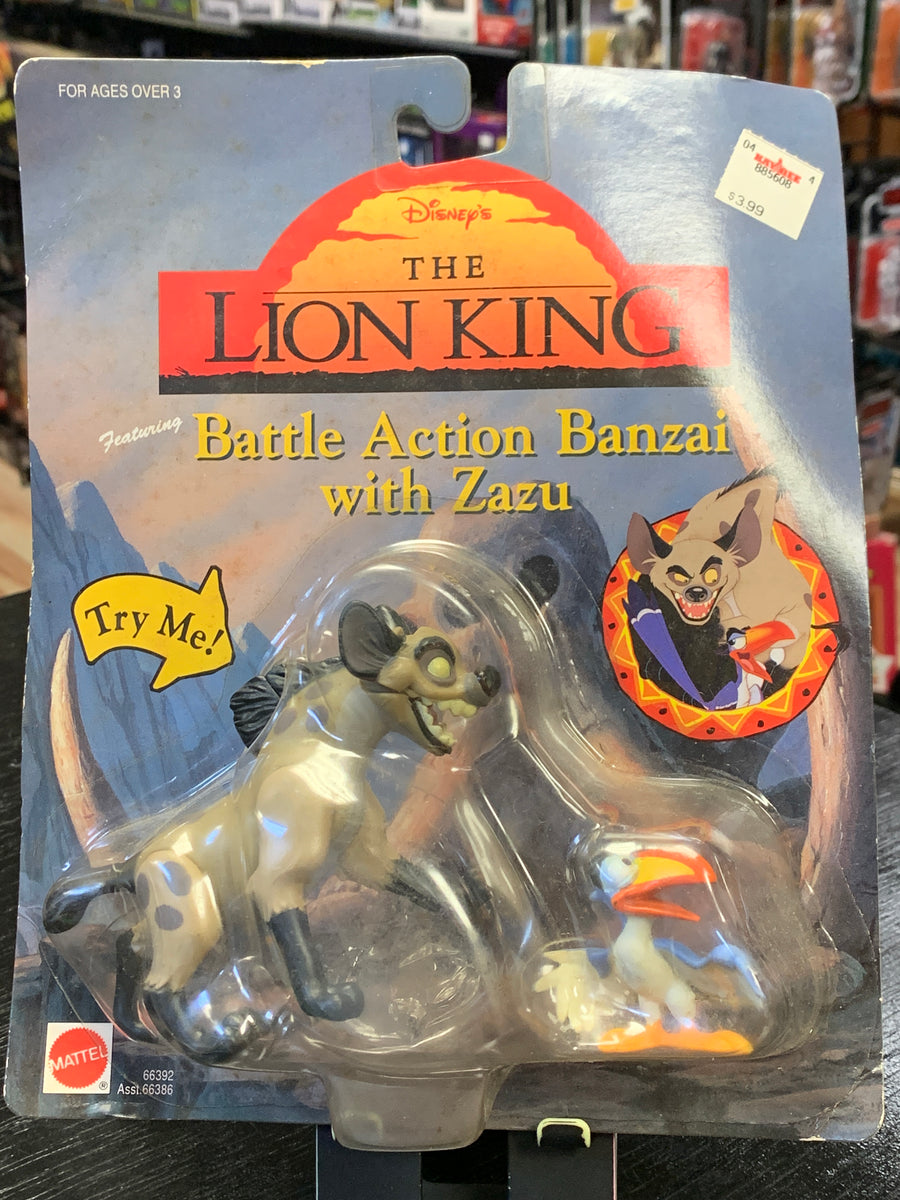 Battle Action Banzai With Zazu (Vintage Disney The Lion King