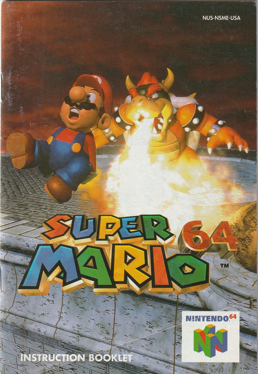 Super Mario 64 (N64, Manual Only)| Bitz Buttons - Main Image