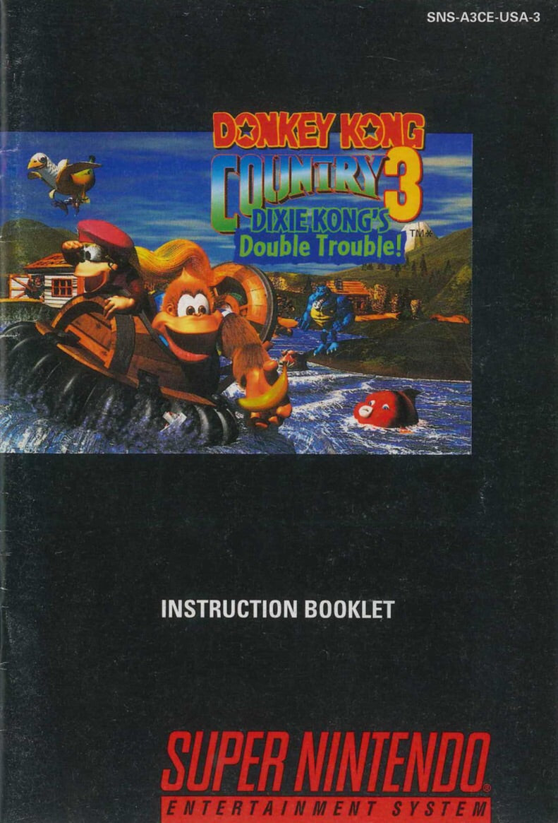 Donkey Kong Country 3 (Manual Only, SNES)| Bitz & Buttons