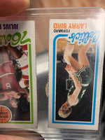 Larry Bird & Magic Johnson Rookie Card (Topps NBA, Lakers Celtics) Separated