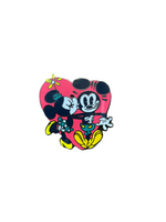 Mickey and Minnie sharing a Kiss (Walt Disney World, Pin Traders) - Bitz & Buttons