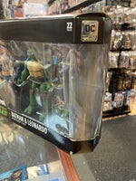 Batman & Leonardo 2 Pack (Batman Vs Teenage Ninja Turtles, DC Collectibles) NEW/OPEN