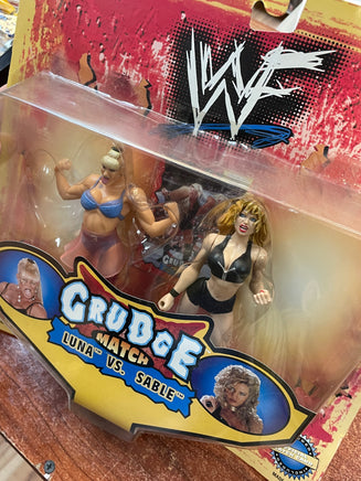 Luna & Sable Grudge Match (Vintage WWF Bone Crunchers, Jakks Pacific) SEALED - Bitz & Buttons