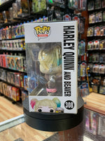 Harley Quinn and Beaver #308 (Funko Pop, DC Comics) - Bitz & Buttons