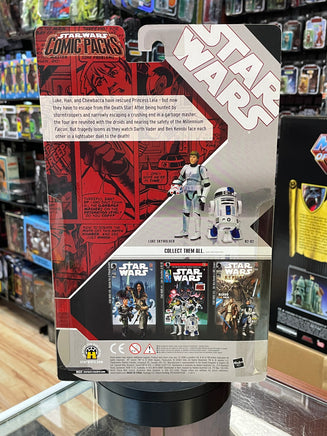 Luke Skywalker & R2-D2 #4 (Star Wars Comic Packs, Dark Horse, Hasbro) SEALED - Bitz & Buttons