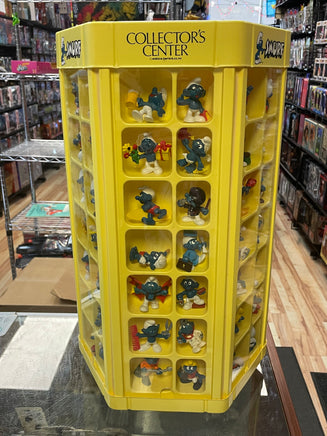 Smurf Collectors Center Display with 75+ Figures  (Vintage PEYO, Schleich) - Bitz & Buttons