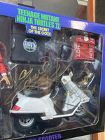 Keno W/ Scooter Signed by Ernie Reyes (NECA, TMNT Ninja Turtles) SEALED - Bitz & Buttons