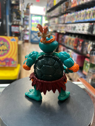 Mike & Silly Stegosaurus (Vintage TMNT Ninja Turtles, Playmates) **LOOSE** - Bitz & Buttons