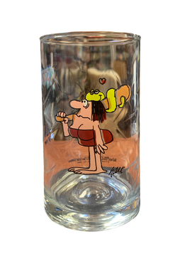 Cavewoman with Snake Bat(Vintage Happy Meal Glasses, Arby’s)