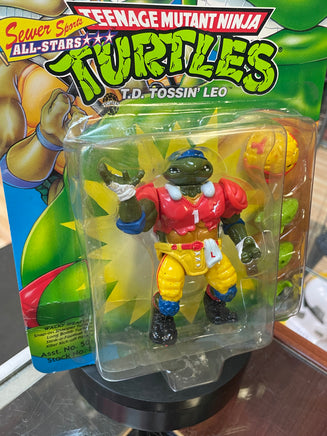 TD Tossin Leo (Vintage TMNT Ninja Turtles, Playmates) SEALED - Bitz & Buttons