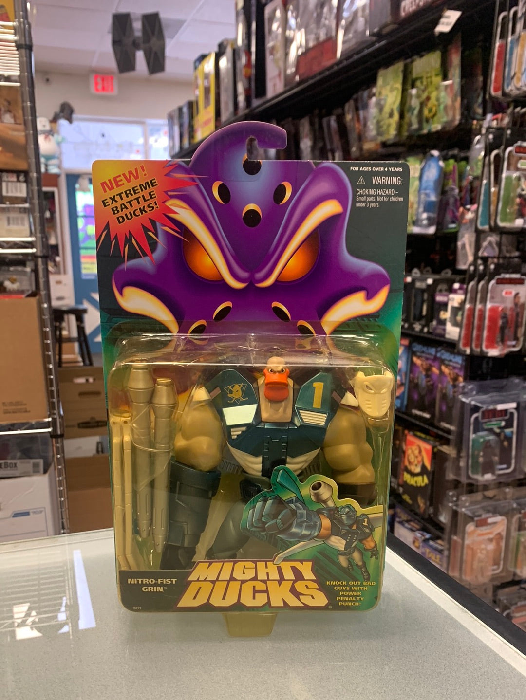 Nitro Fist Grin (Mighty Ducks, Mattel)| Bitz & Buttons
