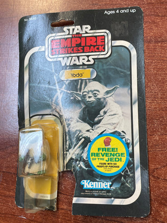 Brown Snake Yoda with Card ESB 9509 (Vintage Star Wars, Kenner) **Open Card** - Bitz & Buttons