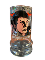 Spock Lives StarTrek (Vintage Happy Meal Glasses, Taco Bell)