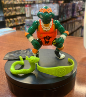 Orange Variant Shell Slammin’ Mike MTW 0650 (Vintage TMNT Ninja Turtles, Playmates) **COMPLETE** - Bitz & Buttons