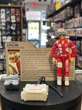 Lifeline with File Card (Vintage GI Joe, Hasbro) **COMPLETE** - Bitz & Buttons