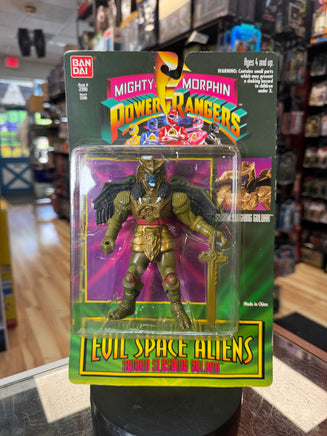 Slashing Goldar Space Alien (Vintage MMPR Power Rangers, Bandai) SEALED - Bitz & Buttons