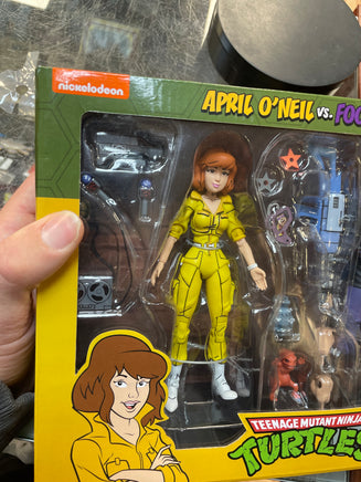 April O'Neil vs Bashed Foot Soldier 2 Pack (TMNT Teenage Ninja Turtles, Neca) SEALED - Bitz & Buttons
