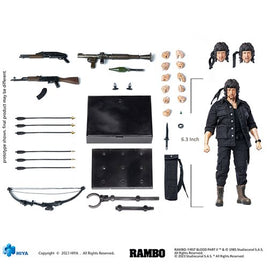 First Blood Part II John J. Rambo 1/12 Scale (HIYA Exquisite, John Rambo) SEALED