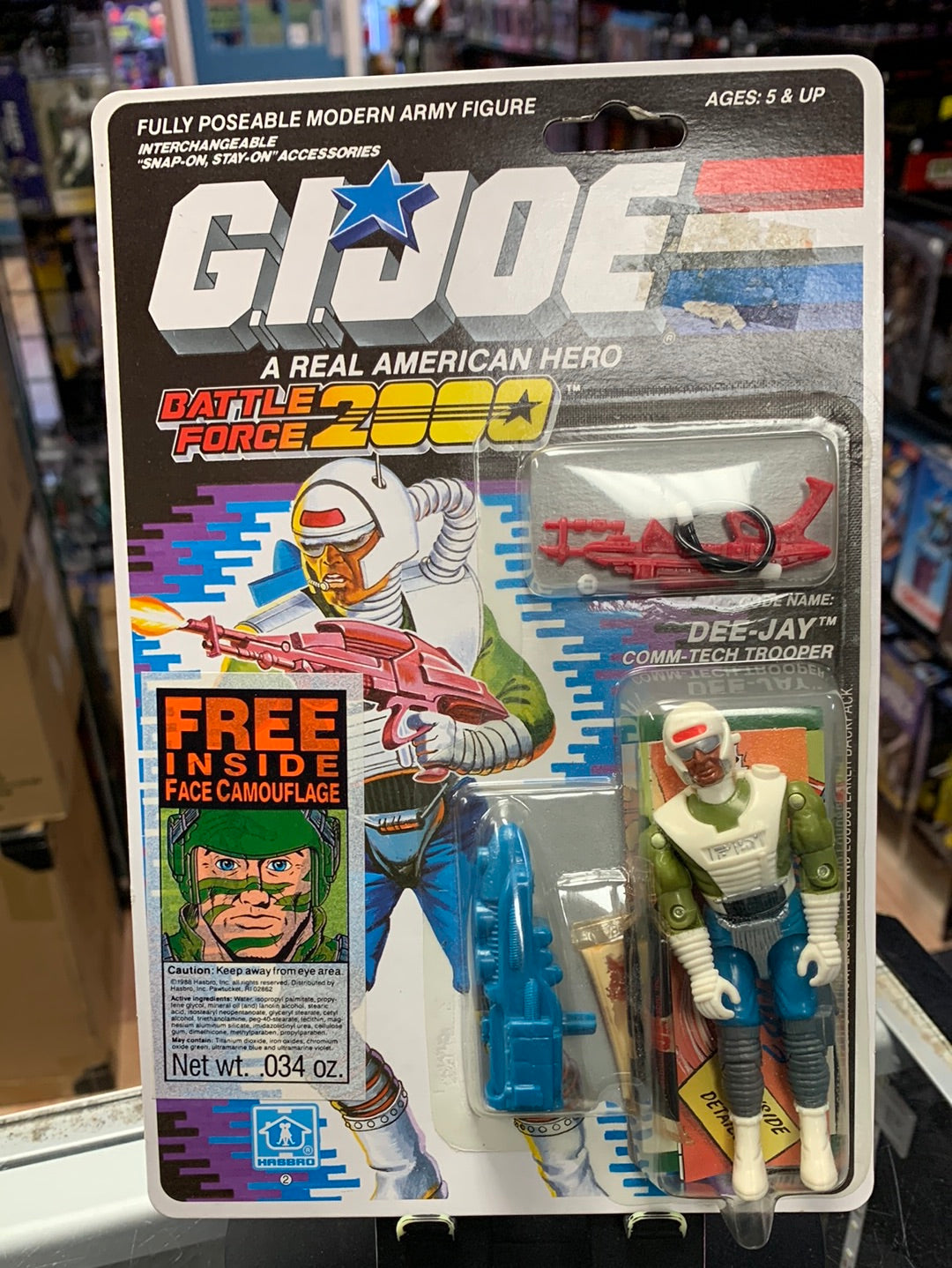 Battleforce 2000 Dee Jay (Vintage GI Joe, Hasbro) Sealed| Bitz
