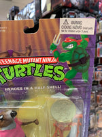 Splinter with Coin  0112  (Vintage TMNT Ninja Turtles, Playmates) Sealed