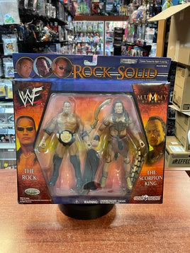 The Scorpion King & The Rock (Vintage WWE, Jakks) SEALED