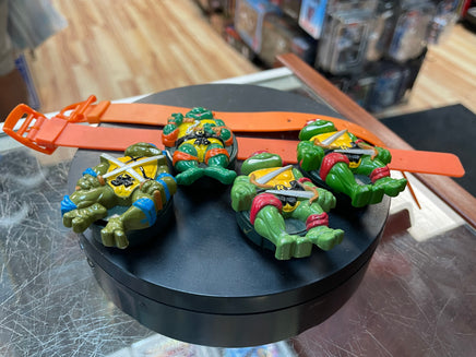 Leonardo Raphael Donatello & Mikey Watch with Bands (Vintage TMNT Ninja Turtles, Playmates) - Bitz & Buttons