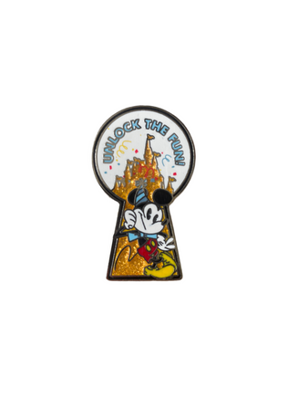 Unlock The Magic Mickey (Walt Disney World, Pin Traders) - Bitz & Buttons