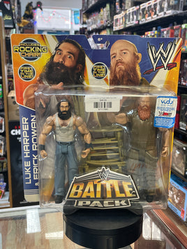 Luke Harper & Erick Rowan Battle Pack (WWE Basics, Mattel) **SEALED** - Bitz & Buttons