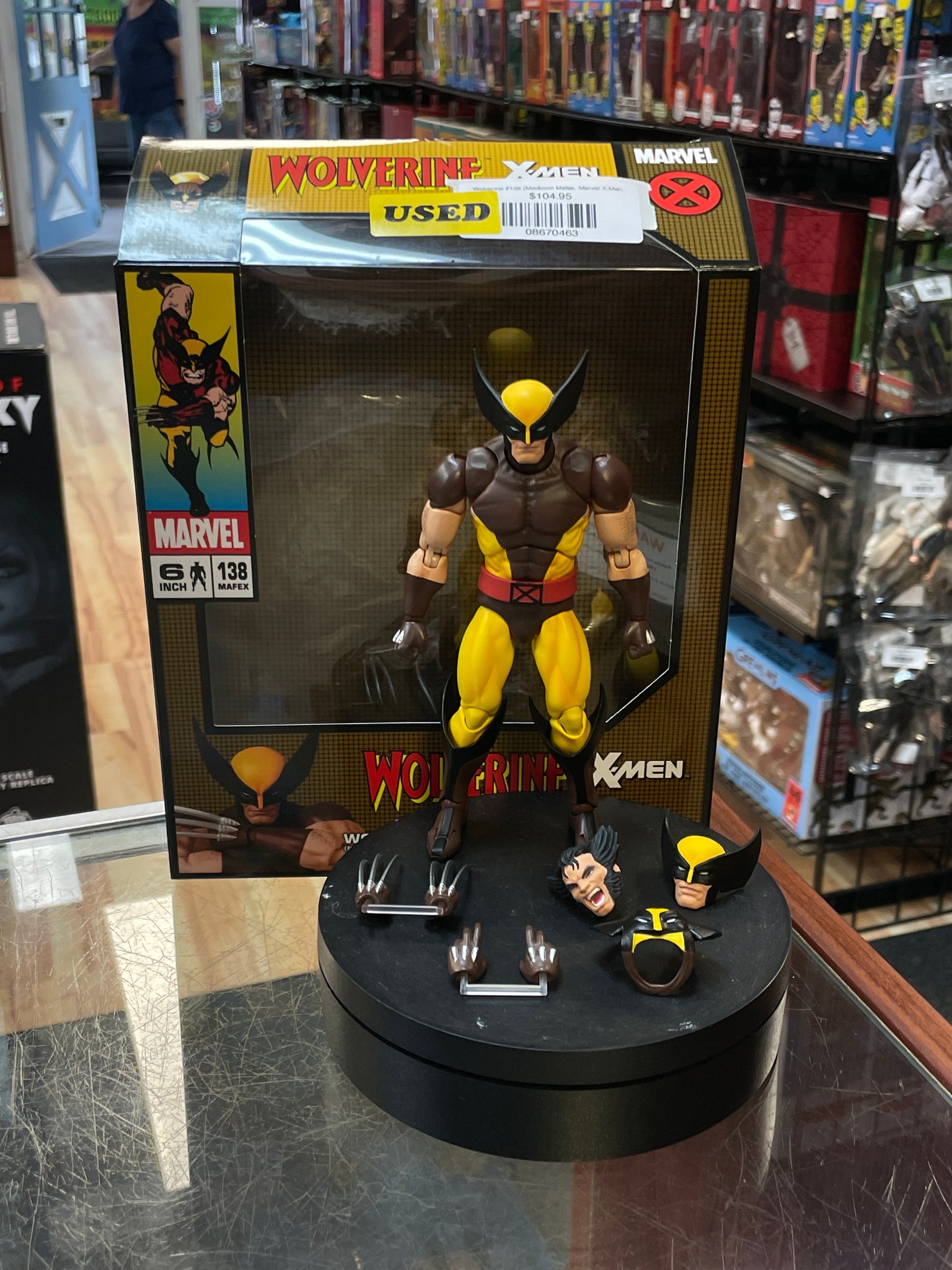 MARVEL MAFEX 138 Wolverine フィギュア Wolverine #138 (Medicom Mafex, Marvel X-Men) **COMPLETE**| Bitz
