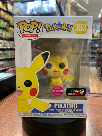 Flocked Pikachu #353 (Funko Pop, Pokémon) - Bitz & Buttons