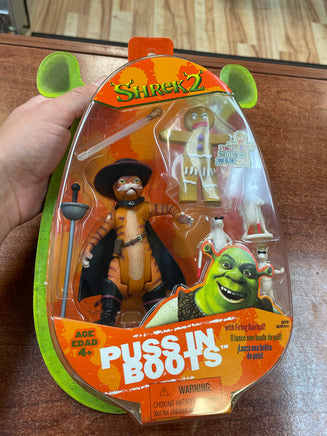 Puss in Boots with Gingy (Vintage Shrek 2, Hasbro) **SEALED** - Bitz & Buttons