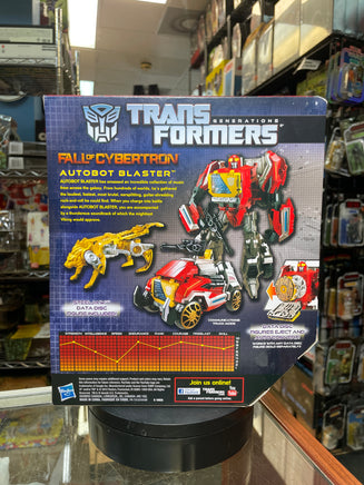 Blaster with Steeljaw Voyager Class (Transformers Generations Fall of Cybertron, Hasbro) - Bitz & Buttons