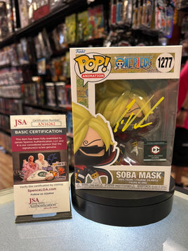 Soba Mask Signed BY Eric Vale (Funko Pop, One Piece) JSA Authenticated*