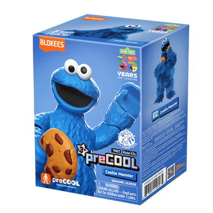 Cookie Monster Series 01 (Sesame Steet PreCool, Blokees) SEALED - Bitz & Buttons
