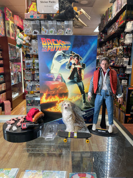 Marty Mcfly & Einstein #MMS573 (Hot Toys, Marvel) **COMPLETE**