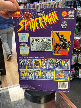 Black Costume Spider-Man (Vintage Marvel Superheroes, Toy Biz) SEALED - Bitz & Buttons