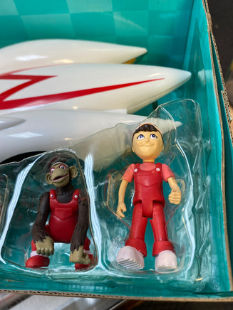Mach 5 Playset with Spindle Chim Chim (Vintage Speed Racer, Resaurus) NEW - Bitz & Buttons