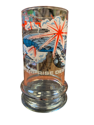Enterprise Destroyed StarTrek (Vintage Happy Meal Glasses, Taco Bell) - Bitz & Buttons