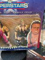 Bret Hart & Owen Hart Family Feud (WWF Bone Crunchers, Jakks Pacific) SEALED