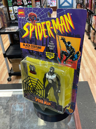 Black Costume Spider-Man (Vintage Marvel Superheroes, Toy Biz) SEALED - Bitz & Buttons