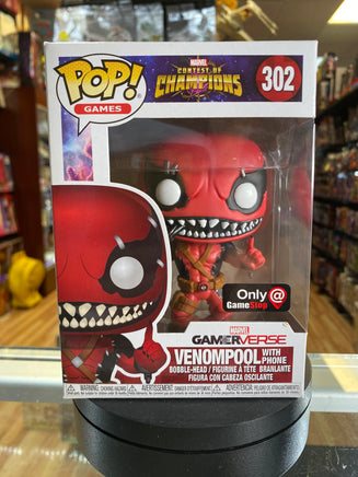 Venompool with Phone #302 (Funko Pop, Marvel)  EXCLUSIVE - Bitz & Buttons