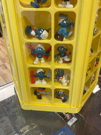 Smurf Collectors Center Display with 75+ Figures  (Vintage PEYO, Schleich) - Bitz & Buttons