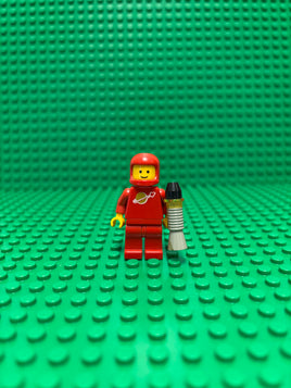 Red Classic Astronaut 003 (Lego Minifig, Vintage)