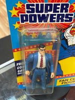 Clark Kent on Custom Card (Vintage Super Powers, Kenner) COMPLETE - Bitz & Buttons