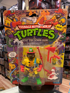 Hosem Down Donatello 0100 (Vintage TMNT Ninja Turtles, Playmates) Sealed