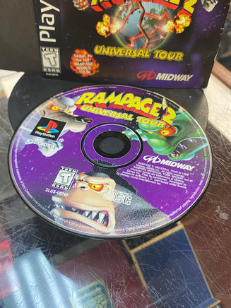 Rampage 2 Universal Tour (Sony Playstation PS1, Video Games) **TESTED** - Bitz & Buttons