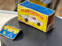 White Ford Mustang 8 Diecast (Vintage Matchbox, Lesney) - Bitz & Buttons