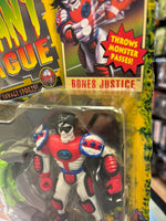 Bones Justice with Mutated Target (Vintage Mutant League, Galoob) Sealed