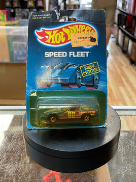 Speed Fleet 80s Corvette 1351 (Vintage Hot Wheels, Mattel)  **SEALED**